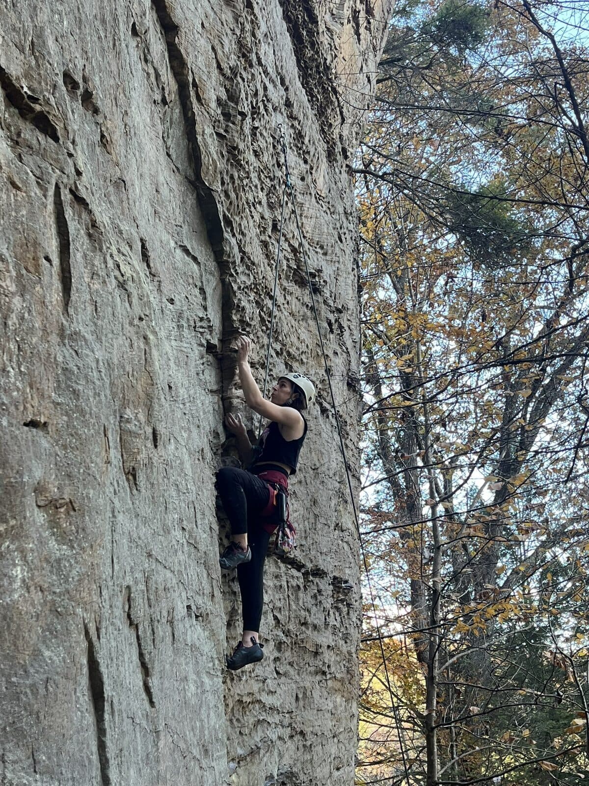 Reaching for a hold