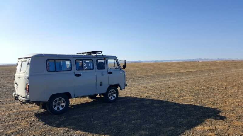 Van adventure across the Mongolian desert